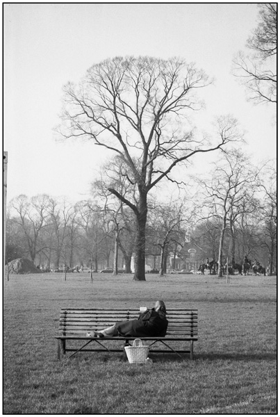 <em>Woman on a bench, Hyde Park</em>